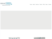 Tablet Screenshot of focuslitigation.com